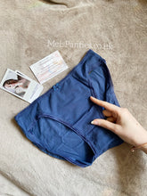 Load image into Gallery viewer, A pair of used blue cotton panties