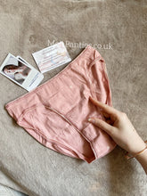 Load image into Gallery viewer, A pair of peach used cotton panties