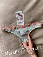 Load image into Gallery viewer, Used green mesh thong