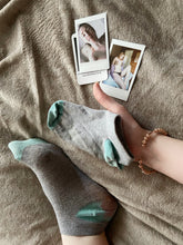 Load image into Gallery viewer, well worn used ankle socks women's girls melspanties by MelKimBrown - worn panty seller - used panties Mel Kim Brown MelKim Brown Mel KimBrown Mel Brown